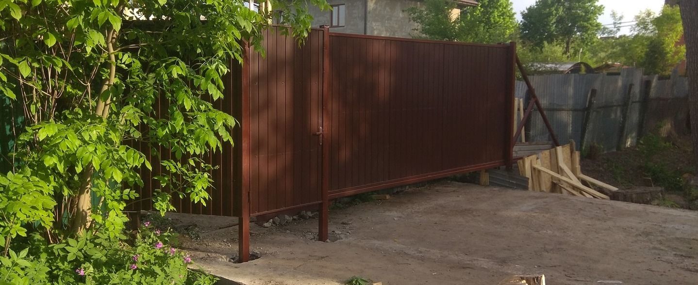Откатные ворота цена с установкой под ключ Откатные ворота цена с установкой под ключ